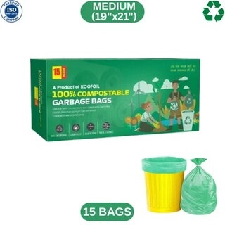 KCOFOIL COMPOSTABLE BAG 15 BAGS MEDIUM (nos)