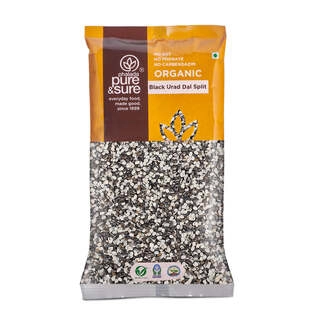 Organic Black Urad Dal Split-500Gms