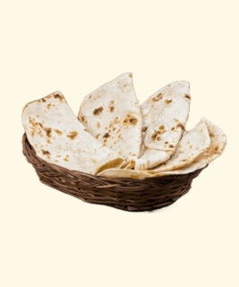 2 Tandoori Butter Roti with Chicken Masala [Half]