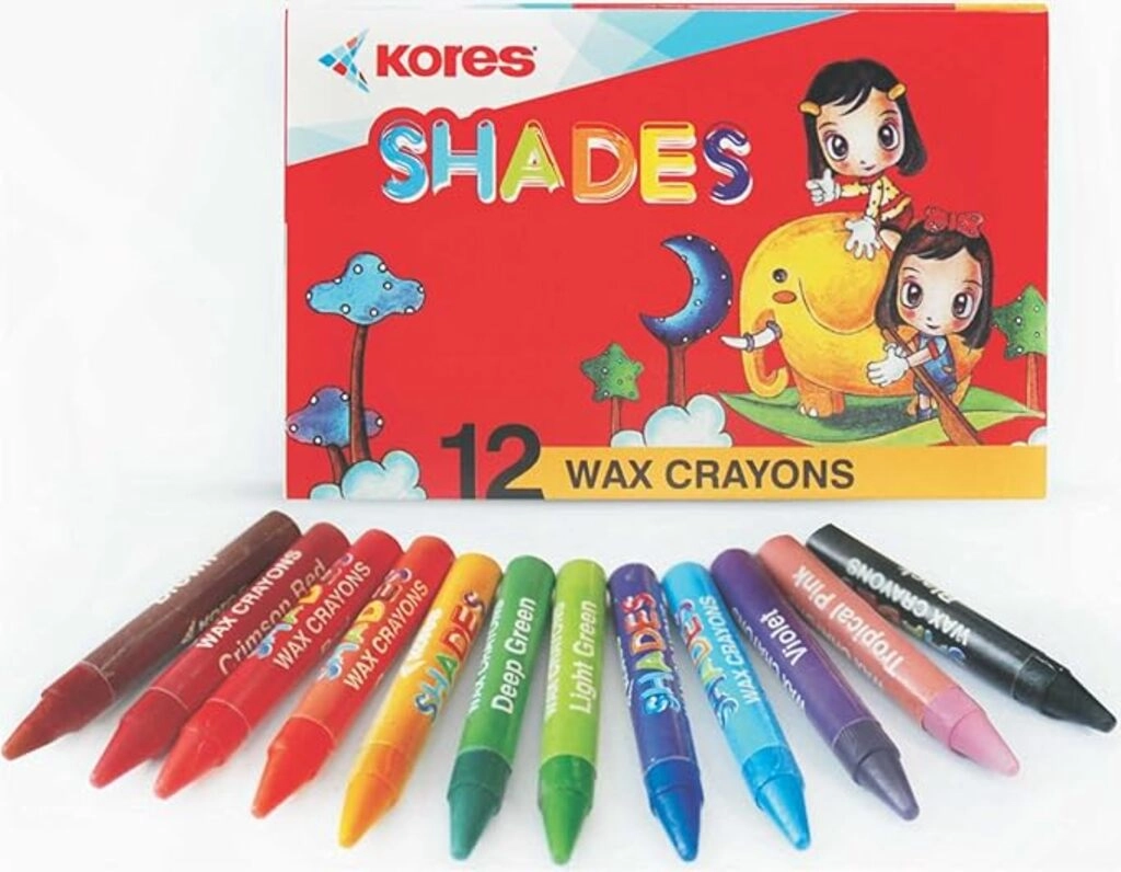 Kores Long Shades 12 Pencil Wax