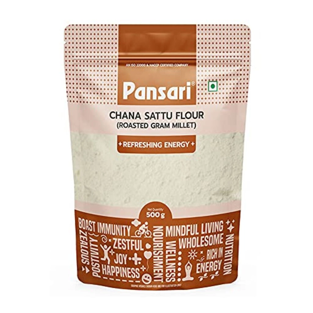 Chana Sattu Flour Roasted Black Gram 500Gm