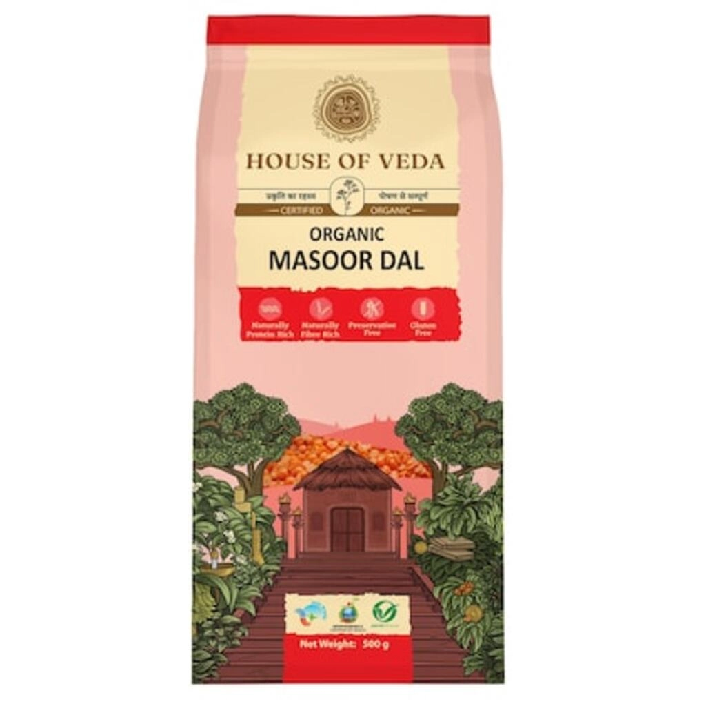 Hov Organic Masoor Dal 500Gm