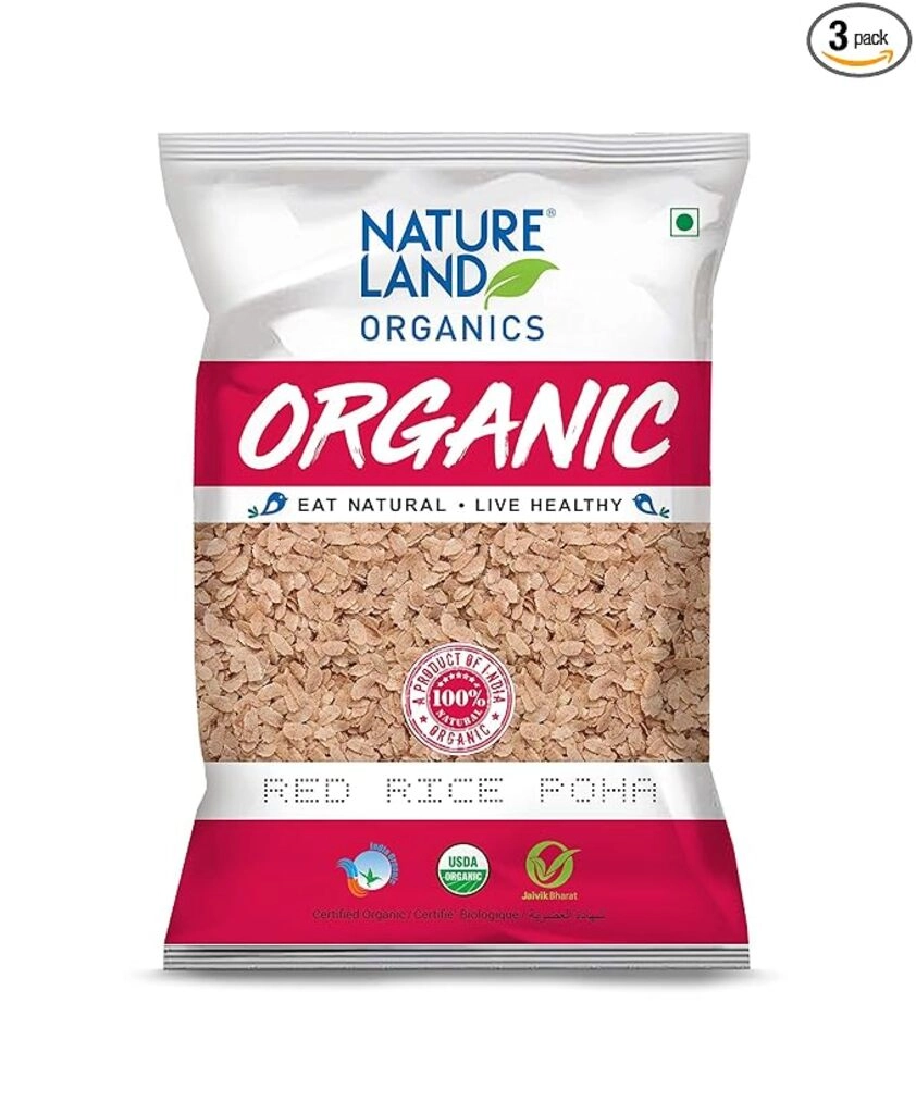 Organic Red Rice Poha 500Gm