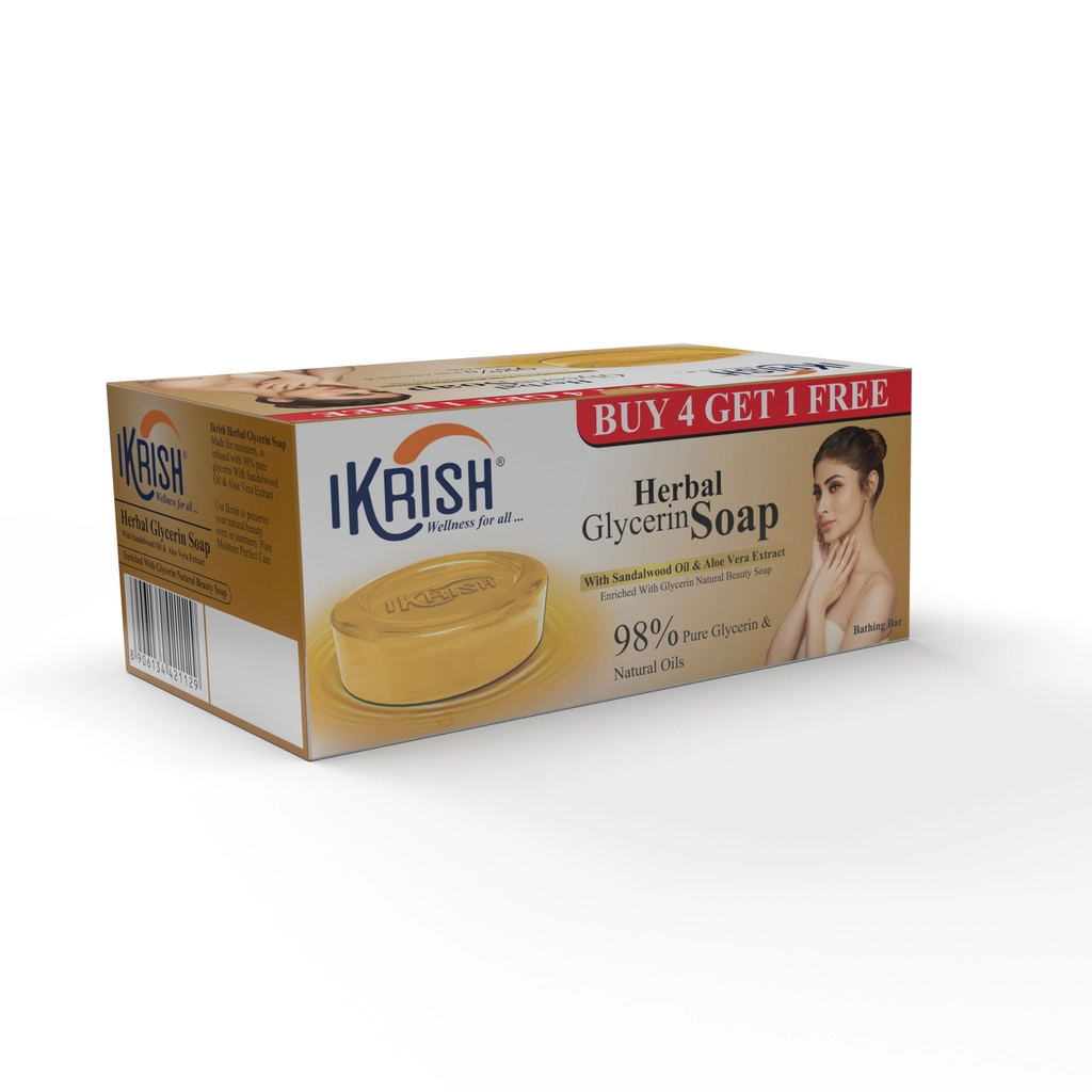 Glycerine Sandalwood Soap 5*100Gm