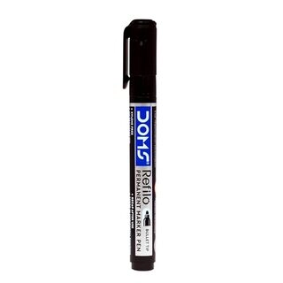 Refilo Marmanent Pen Marker Black 10Pcs
