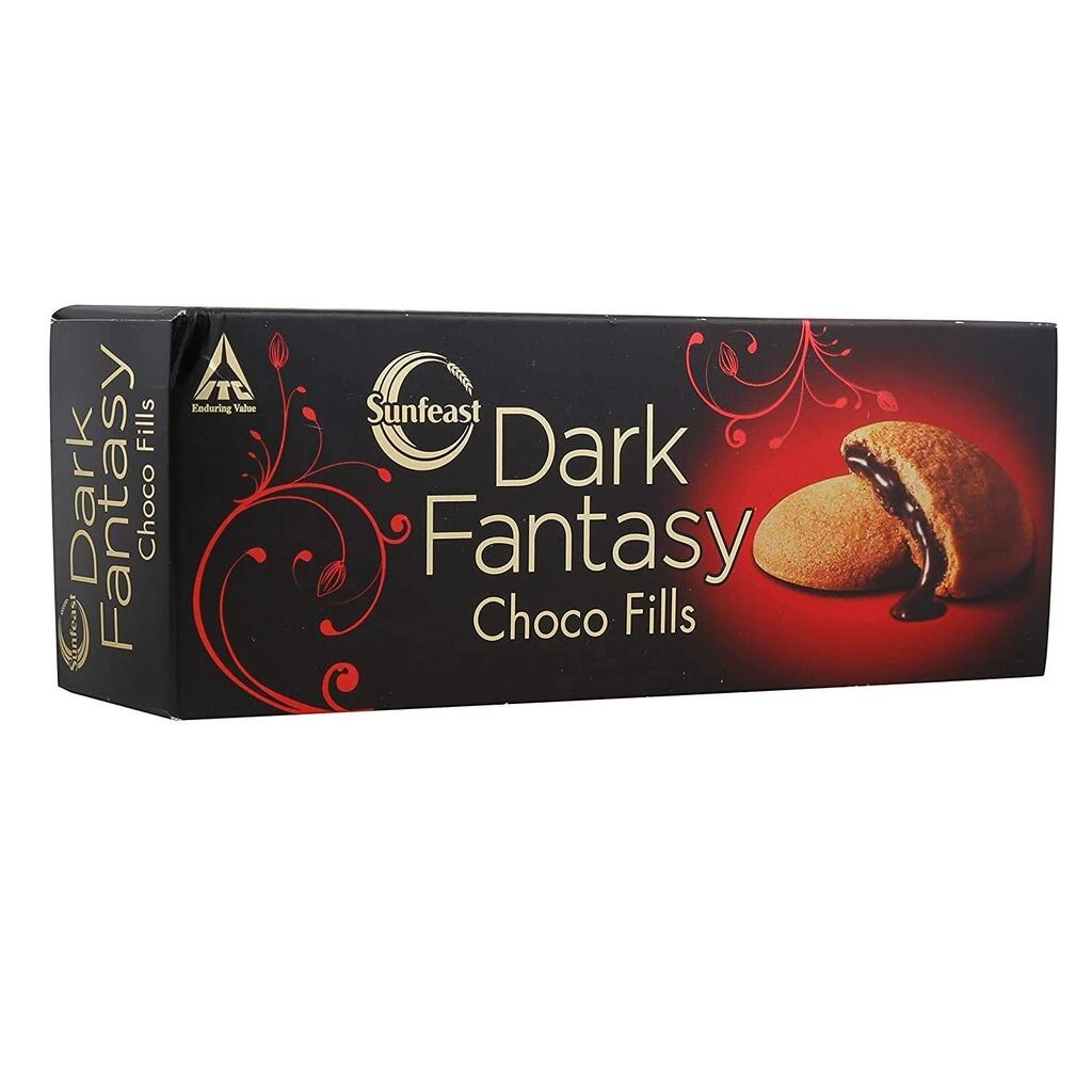 SUNFEAST DARK FANTASY CHOCO FILLS BISCUITS 75GM