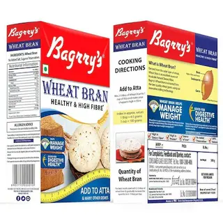 BAGRRYS WHEAT BRAN 500GM