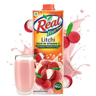 REAL LITCHI JUICE 1 LTR