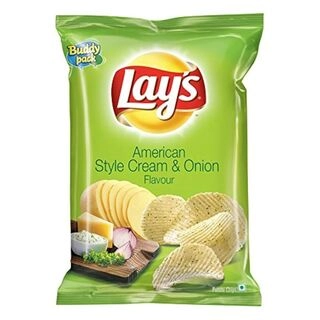 LAY'S AMERICAN STYLE CREAM & ONION 52GM