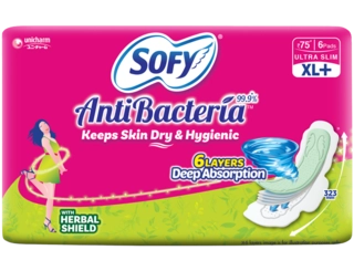 SOFY ANTI BACTERIA PADS XL+ 6