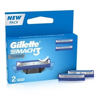 GILLETTE BLADE MACH3 TURBO 2PCS