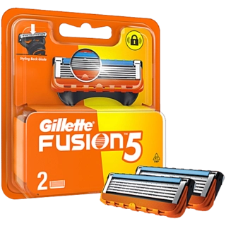 GILLETTE BLADES FUSION 2 PCS