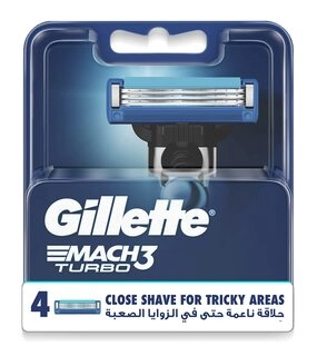 GILLETTE MACH 3 TURBO 4PCS