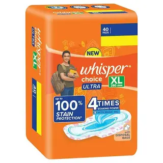 WHISPER ULTRA CHOICE XL 40 PADS