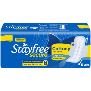 STAYFREE SECURE REGULAR 18 PADS