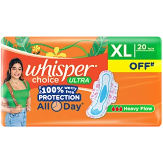 WHISPER ULTRA CHOICE XL 20+2PADS