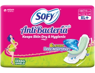 SOFY ANTI BACTERIA PADS XL+ 15