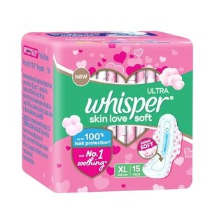 WHISPER ULTRA SOFT XL-15PADS