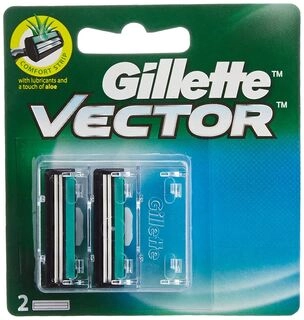 GILLETTE BLADES VECTOR 2PCS