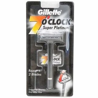 GILLETTE 7O' CLOCK PLATINUM RAZOR
