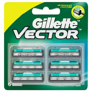 GILLETTE BLADES VECTOR 6PCS