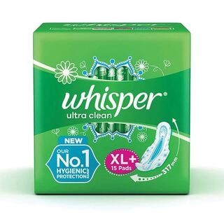 WHISPER ULTRA CLEAN XL+ 15PADS