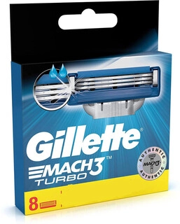 GILLETTE MACH3 TURBO 8PCS