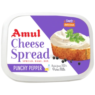 AMUL CHEESE SPREAD PUNCHY PEPPER 200GM