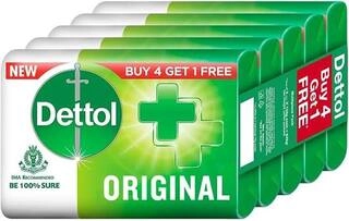 DETTOL ORIGINAL GERM PROTECTION BATHING SOAP BAR (BUY 4 GET 1 FREE) 4 X 125GM