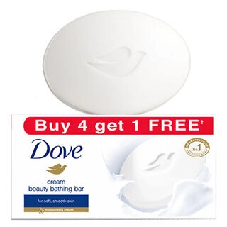 DOVE CREAM BEAUTY BATHING BAR 4+1 500GM