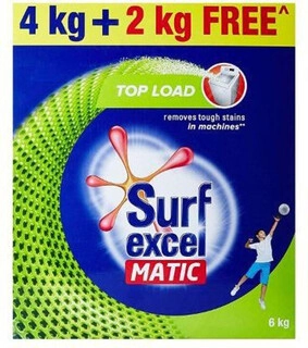 SURF EXCEL MATIC TOP LOAD DETERGENT POWDER 4+2 KG