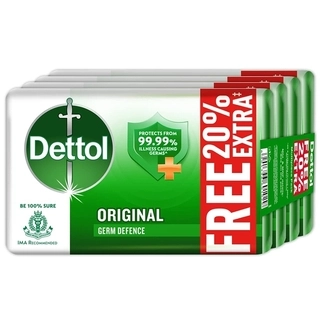 DETTOL ORIGINAL GERM PROTECTION BATHING SOAP BAR (BUY 3 GET 1 FREE) 3 X 125GM