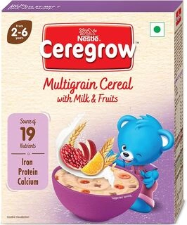 NESTLE CEREGROW MILK & FRUIT 300 GM