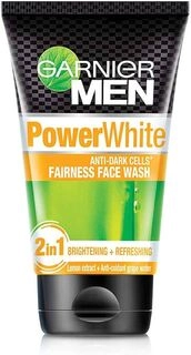 GARNIER MEN POWER WHITE 2IN1 FACE WASH 100G