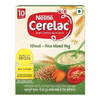 NESTLE CERELAC WHEAT-RICE MIXED VEG 300 GM