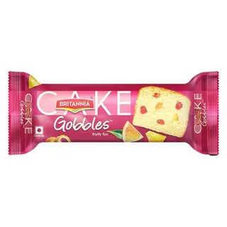 BRITANNIA CAKE GOBBLES FRUITY FUN 120GM