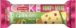 BRITANNIA CAKE GOBBLES FRUITY FUN VEG 70GM