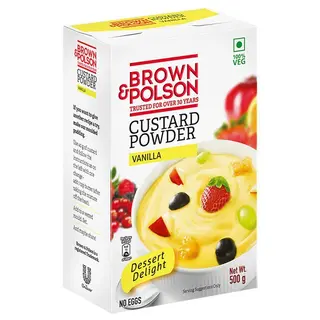 BROWN POLSON CUSTARD VANILLA 500GM