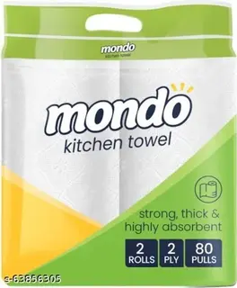MONDO KITCHEN TOWEL 2 IN 1 2PLY 80PULLS B1G1