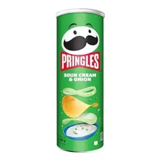 PRINGLES SOUR CREAM & ONION CRISPS 107GM