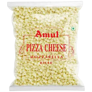 AMUL MOZZARELLA DICED PIZZA CHEESE 1KG