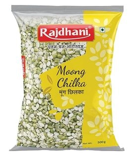 RAJDHANI MOONG CHILKA 500 GM