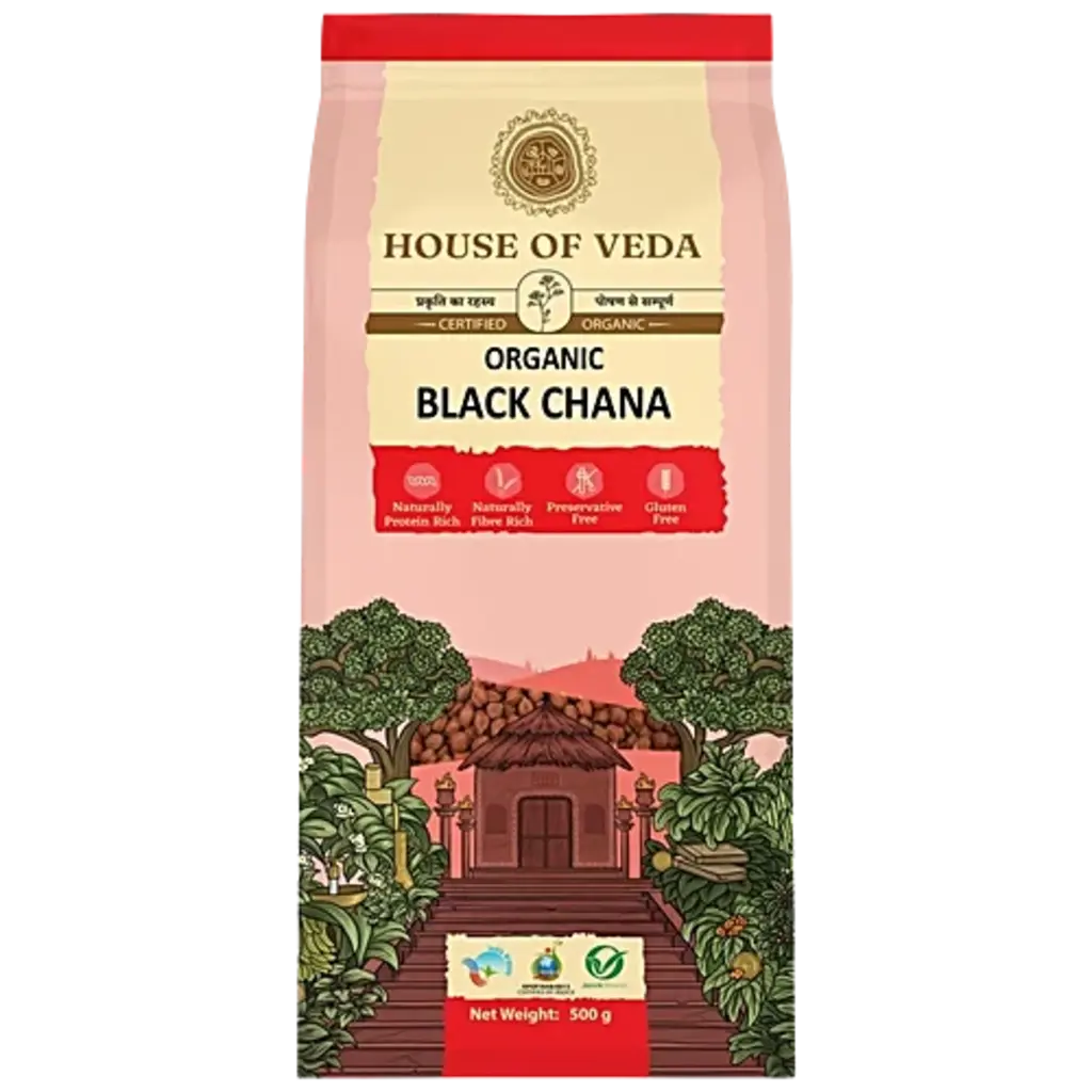 Hov Organic Kala Chana 500Gm