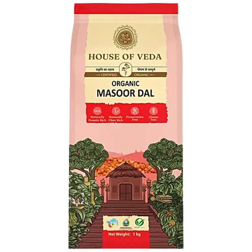 Hov Organic Masoor Dal 1Kg