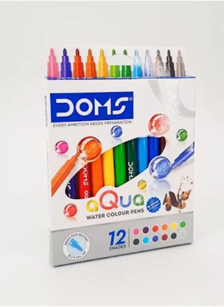 Water Colour Pens Aqua 12 Shades