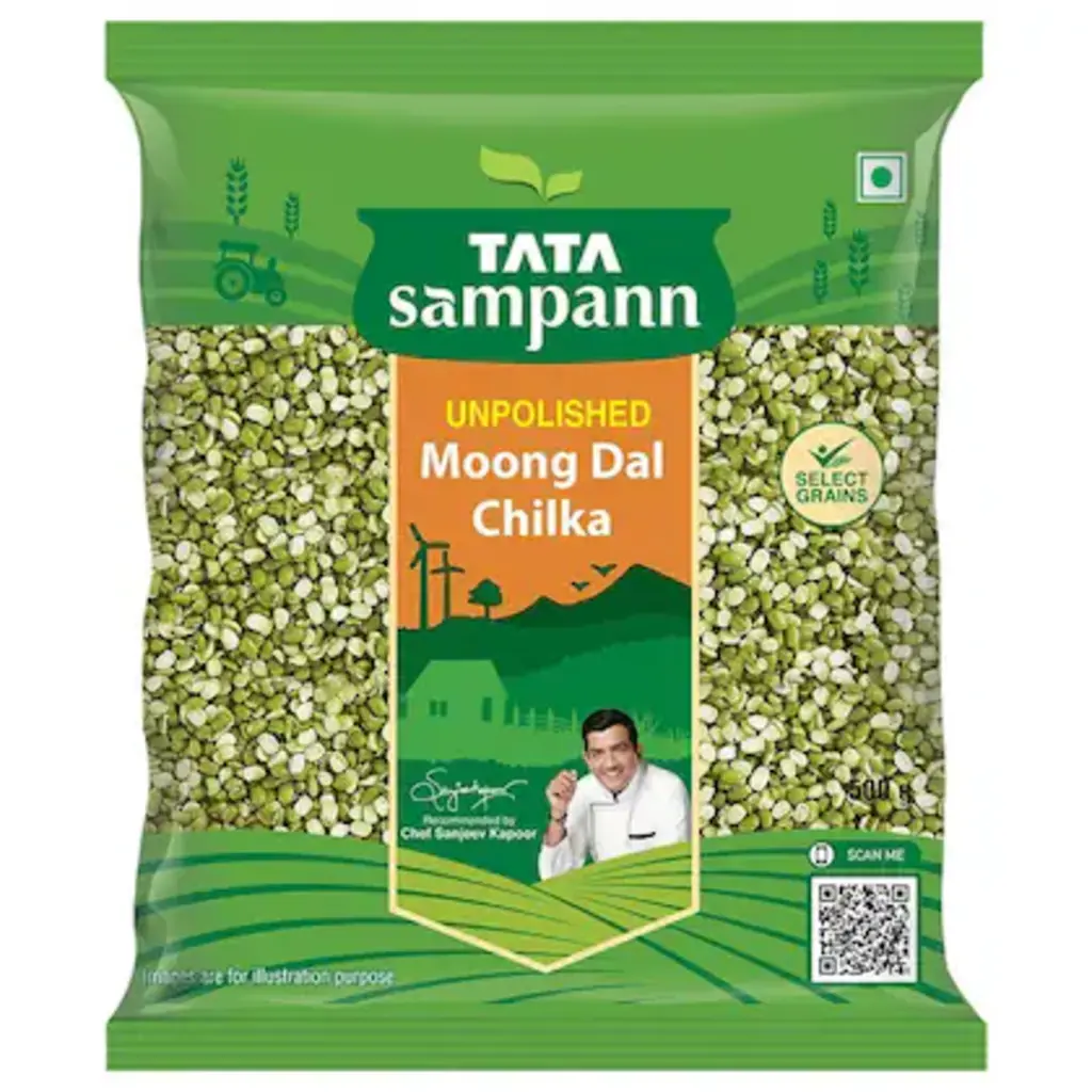 Sampann Moong Dal Chilka 500Gm