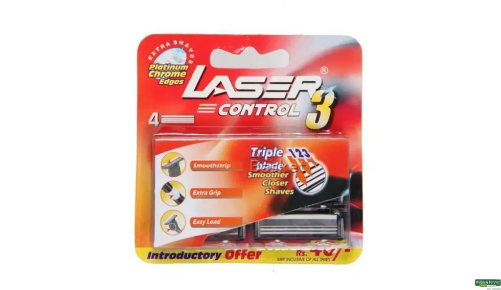 Control 3 Razor With 4 Cartridges