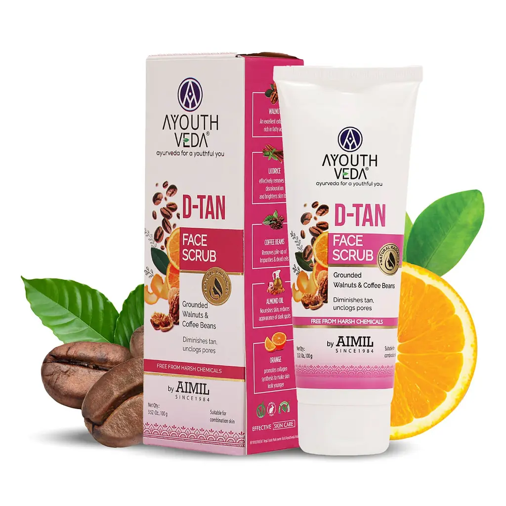 Veda D-Tan Face Scrub 100Gm