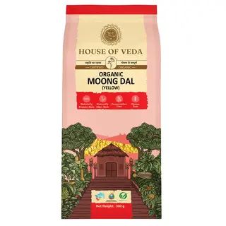 Hov Organic Moong Dal Yellow 1Kg