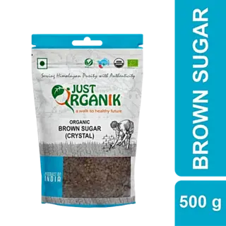 Just Organik Brown Sugar Unreeined 500Gm